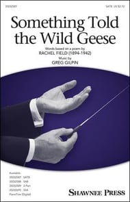 Something Told the Wild Geese SATB choral sheet music cover Thumbnail